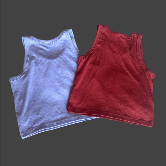 NWT Bundle of 2 Old Navy Ribbed Crop Ultralite Tank Youth Girls Large (10/12) - Picture 2 of 5